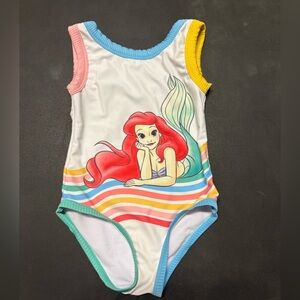 Disney Blue and White Little Mermaid Rash Guard & Swimsuit